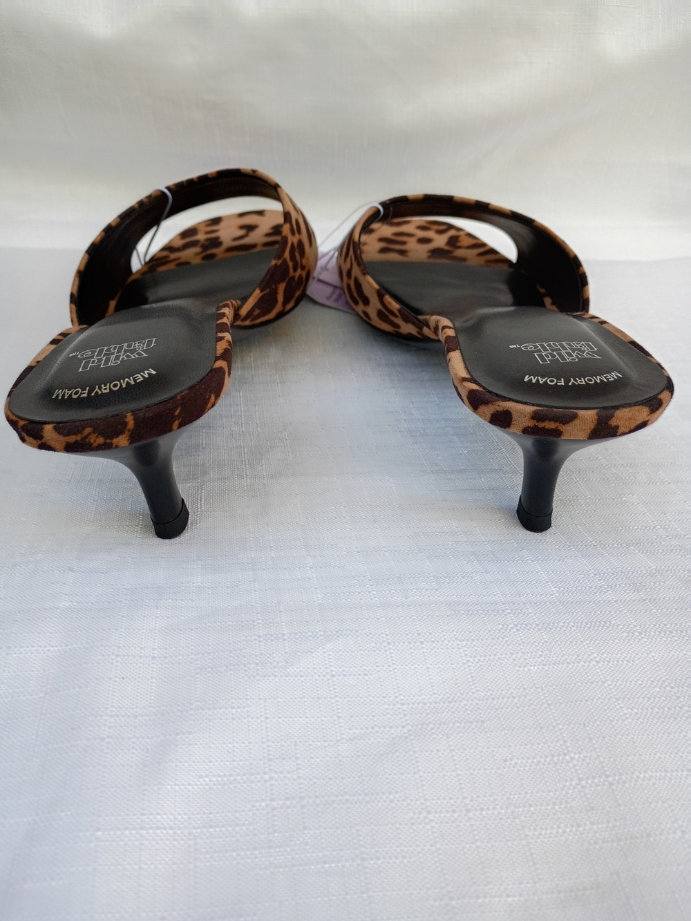 Wild Fable  Leopard Print Kitten Heel Mules - Brown & Black Size 9 - Picture 6 of 11